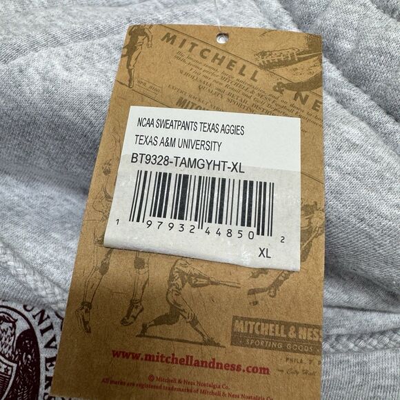 NEW Texas A&M Aggies Travis Scott x Mitchell & Ness Classic Sweatpants XL - Picture 8 of 15
